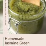 Homemade Jasmine Green Tea Sugar Scrub