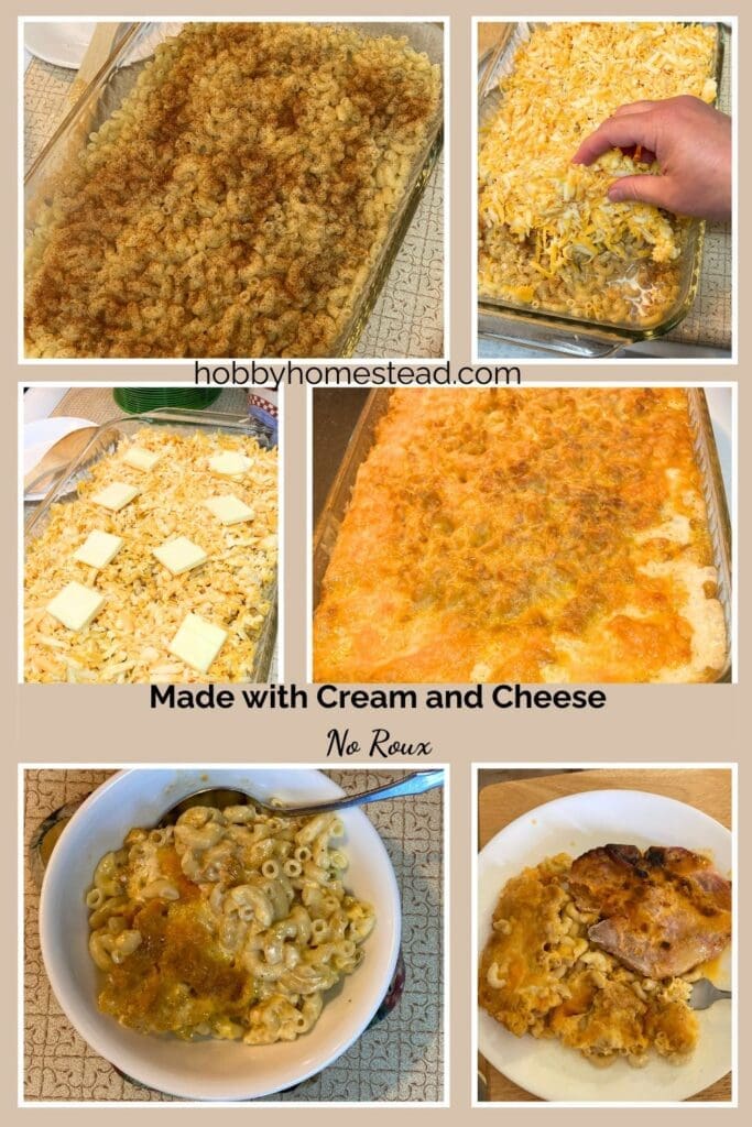 Made with Cream and Cheese no roux