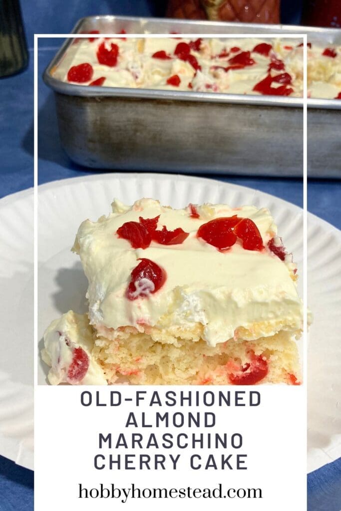 Old-Fashioned Almond Maraschino Cherry Cake