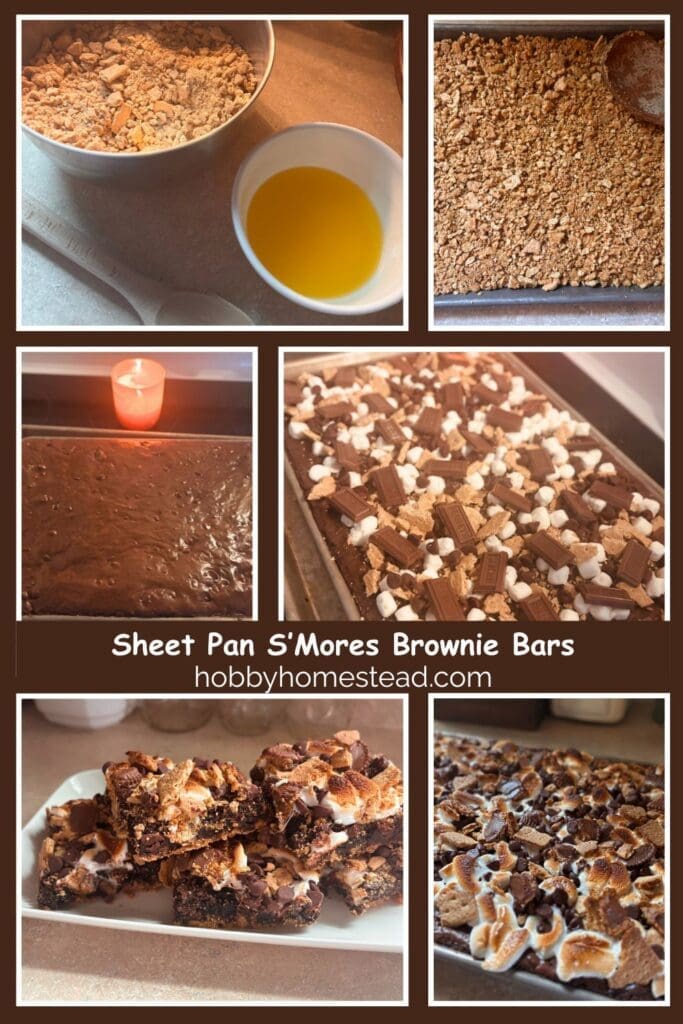 Sheet Pan S’Mores Brownie Bars