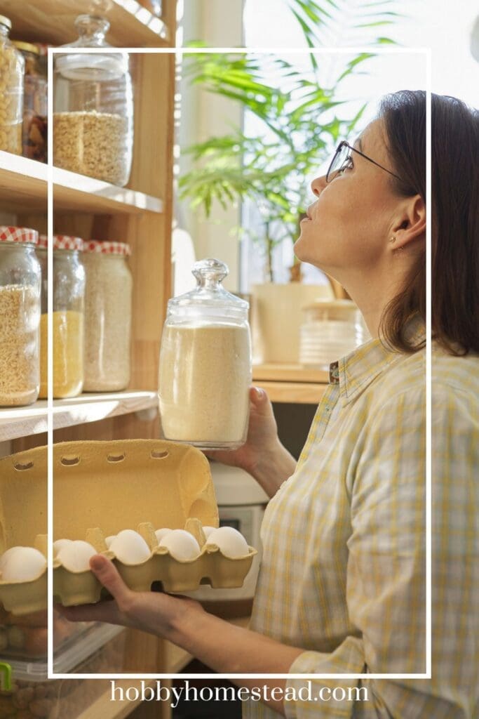 well stocked home pantry