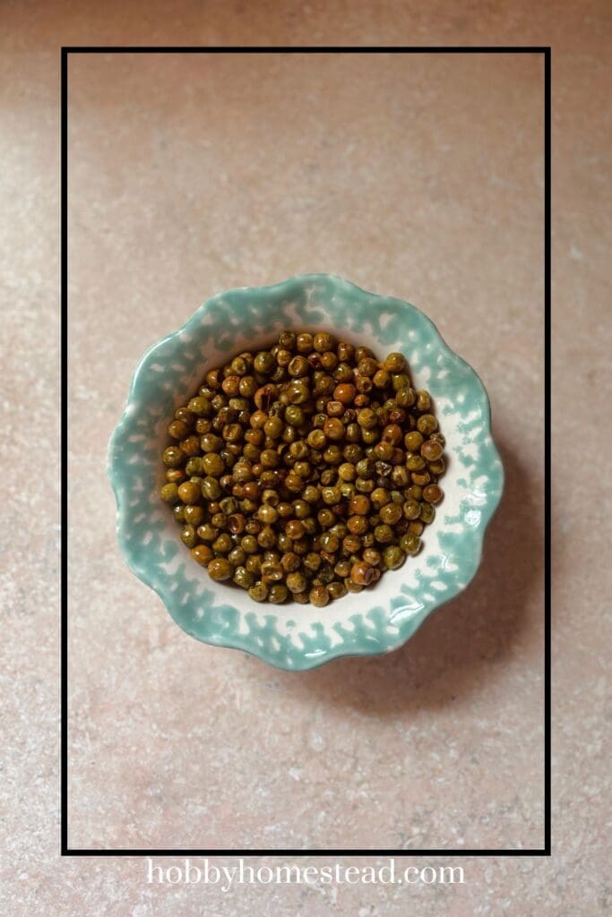 Crunchy Green Peas in Bowl