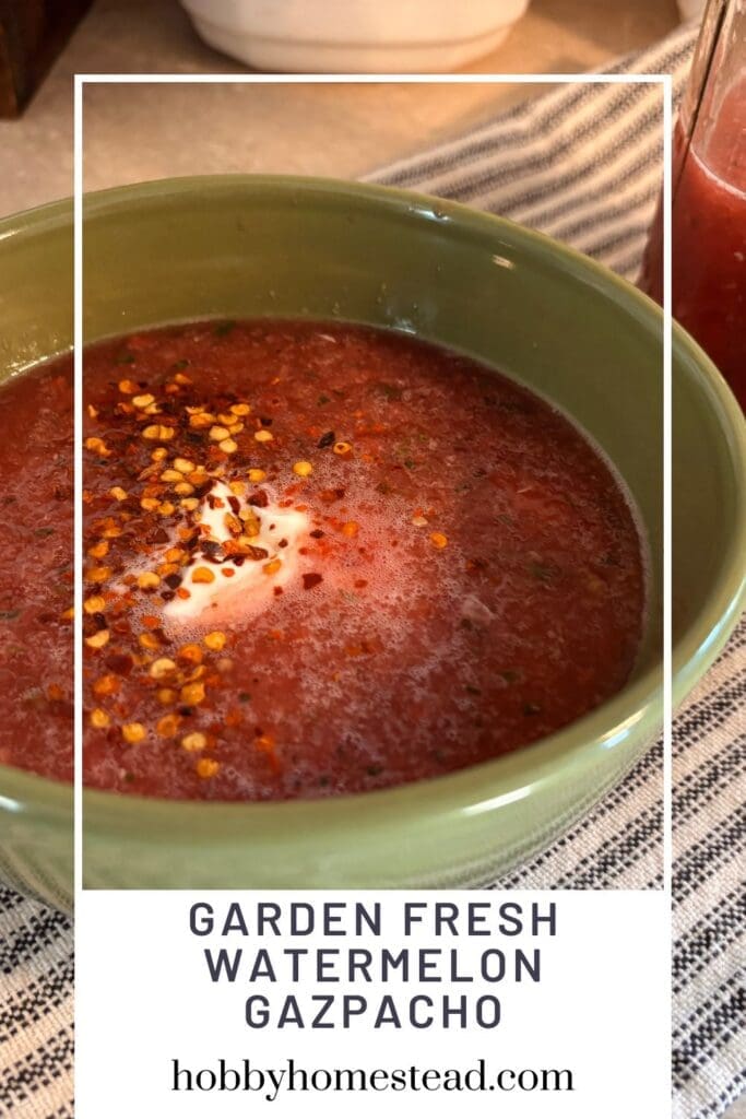 Garden Fresh Watermelon Gazpacho