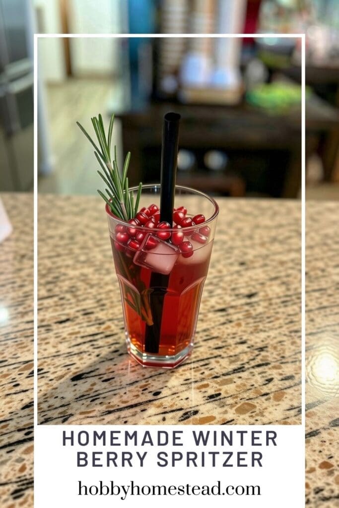 Homemade Winter Berry Spritzer