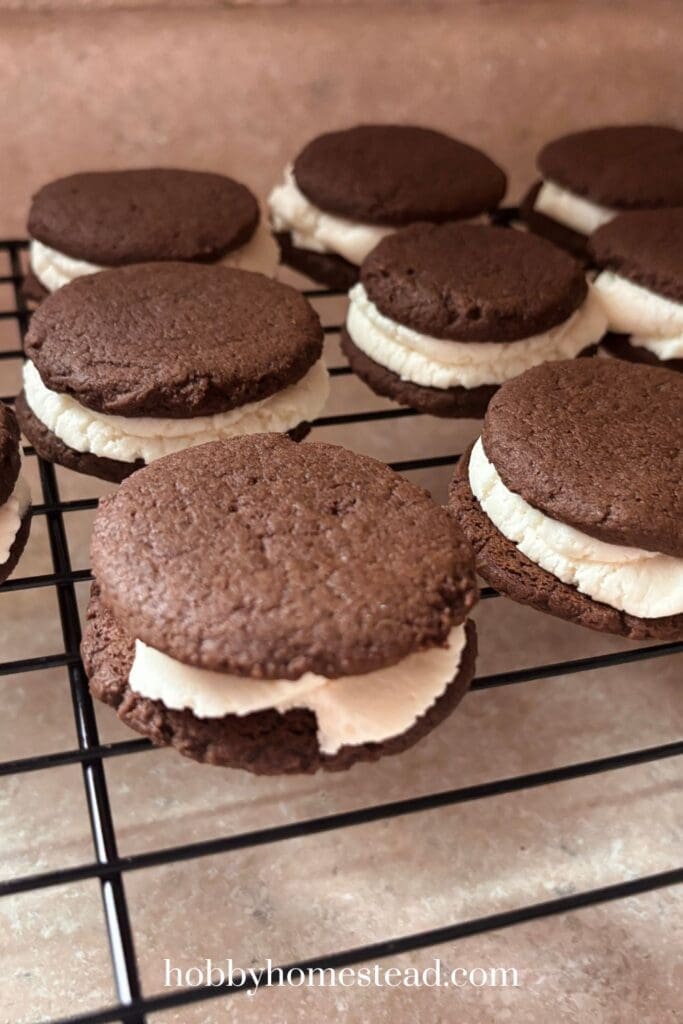 Soft Chocolate Cookies with Extra Cream Filling