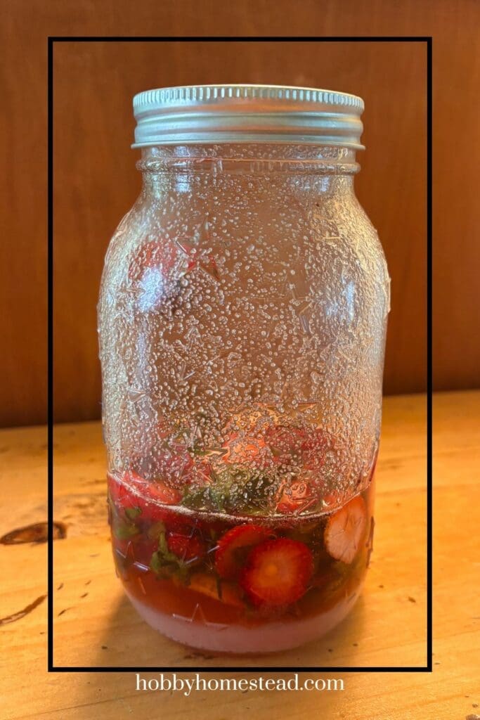 Strawberry Syrup with Sugar