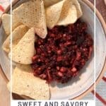Sweet and Savory Apple Blueberry Salsa